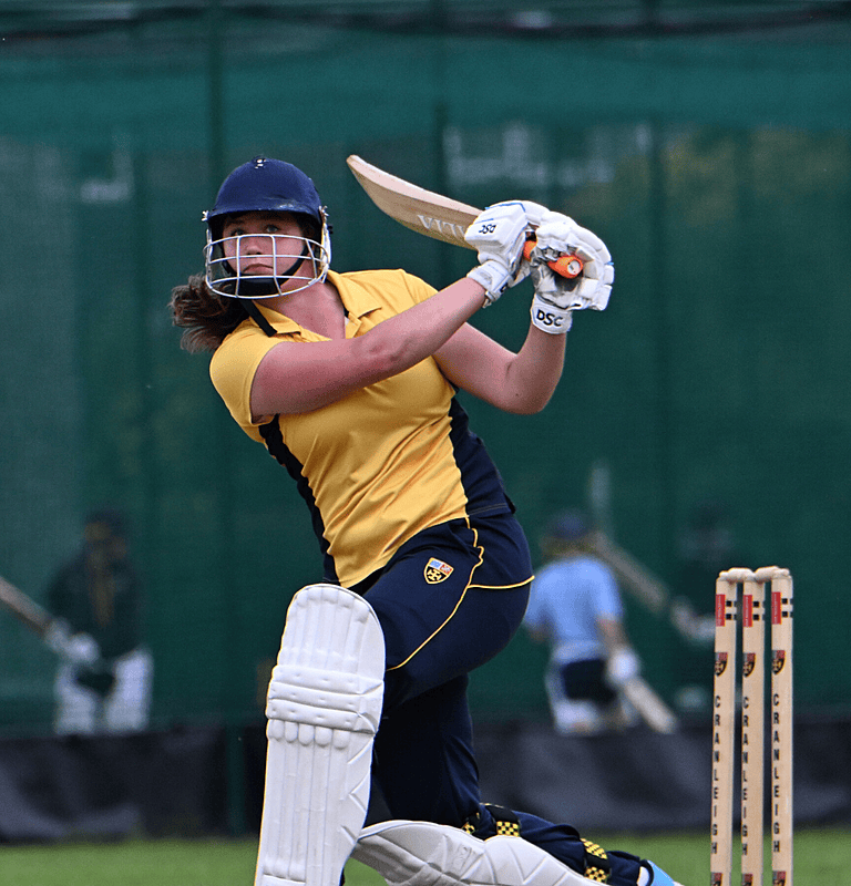 Cranleigh Senior Girl Playing Cricket 