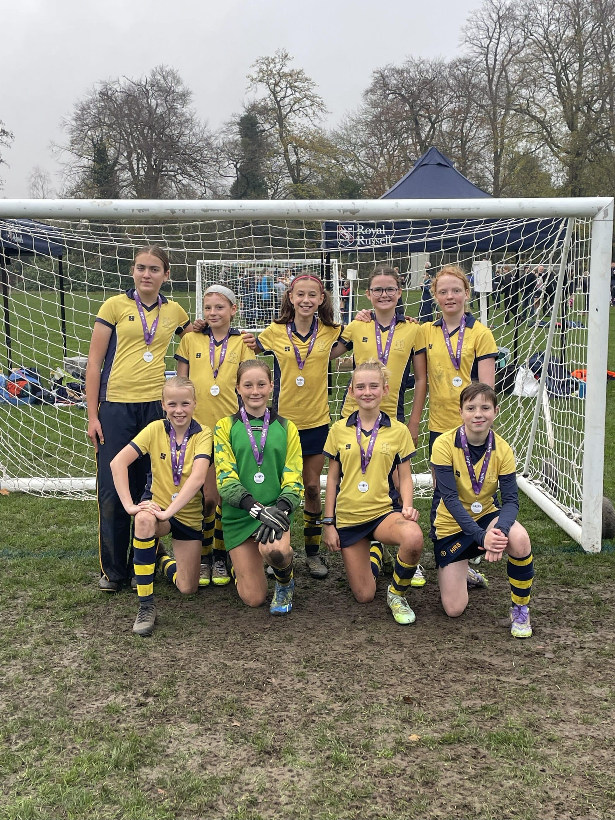 Cranleigh U15 Girls playing at the IAPS tournament