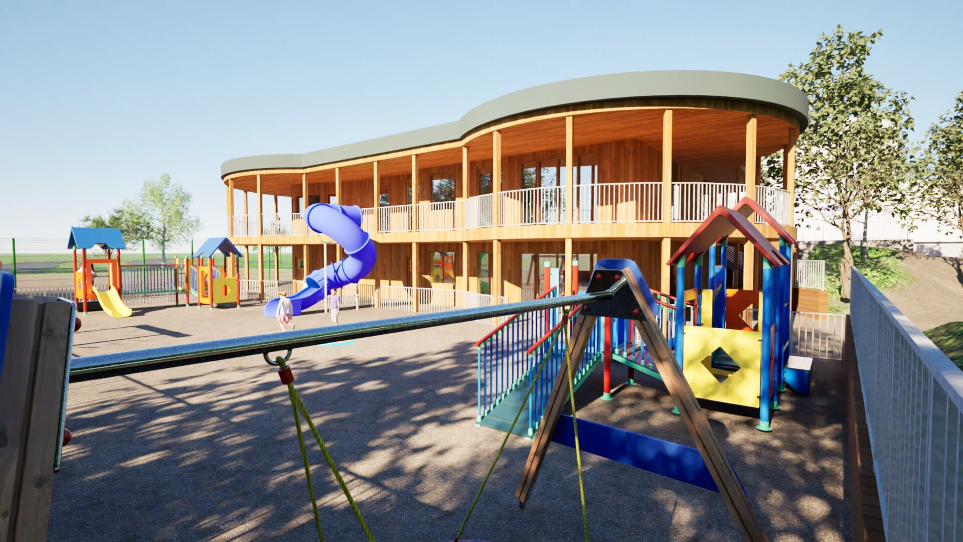 Artist rendition of the Pre-school