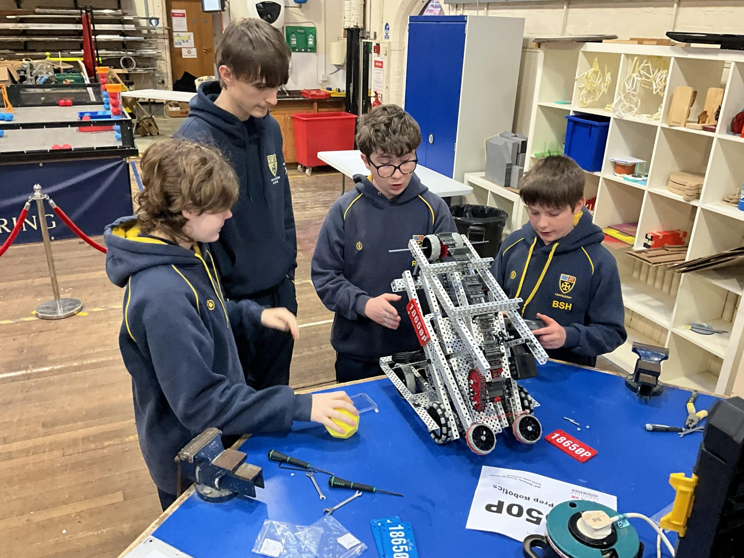 VEX V5 teams shine at Cranleigh regional event
