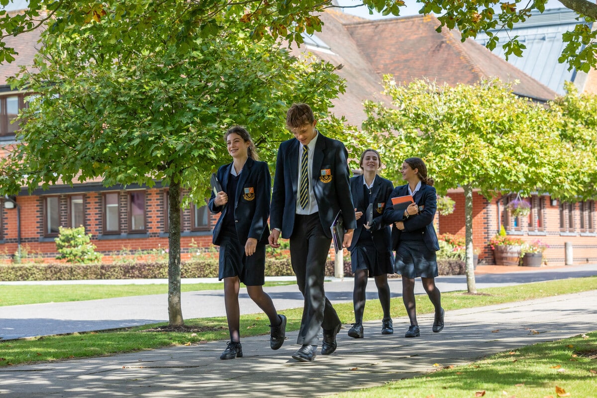 Cranleigh Students walking to class