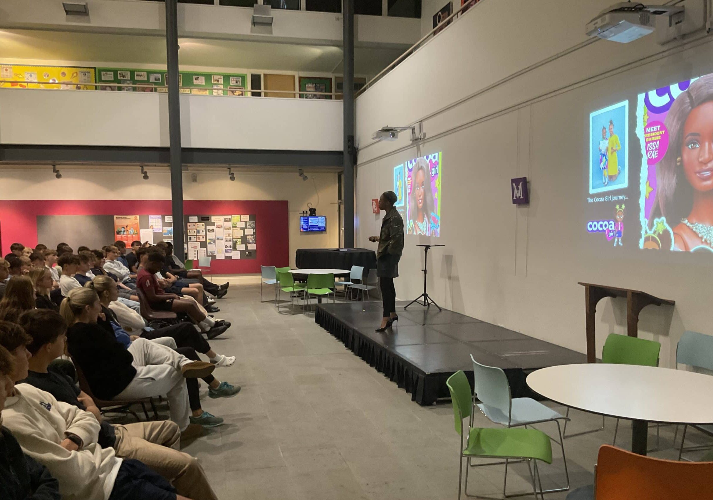 Entrepreneur and Business Woman, Serlina Boyd, Visits our Sixth Form Pupils