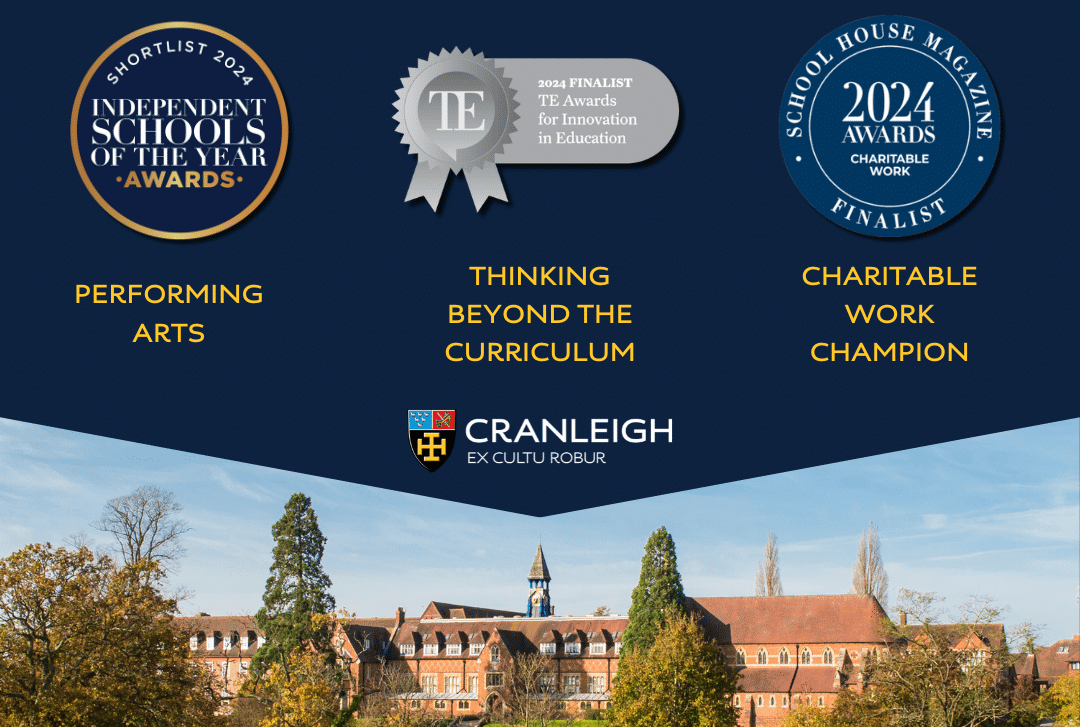 Highlighting the awards Cranleigh is shortlisted for