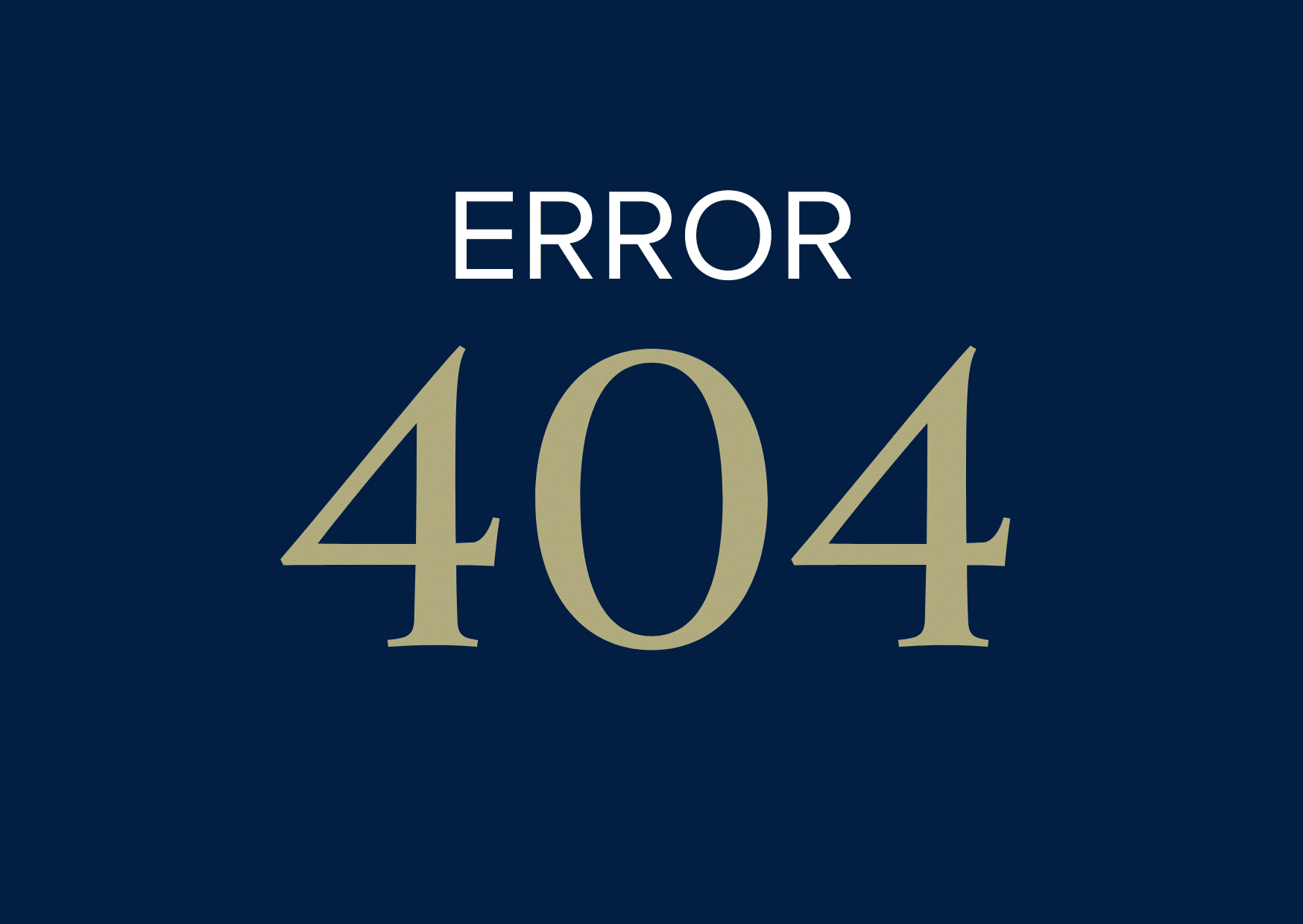 Image of a Error 404