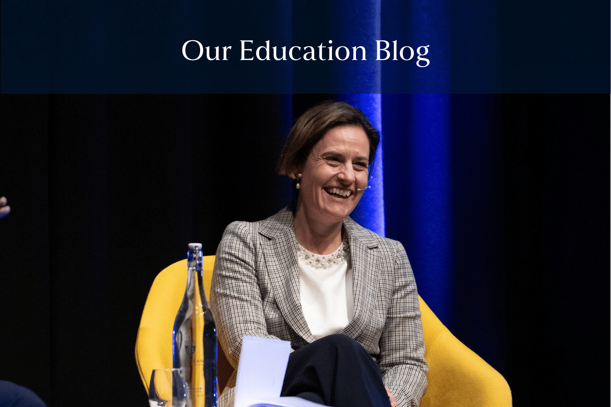 Sam Price presenting at parents evening